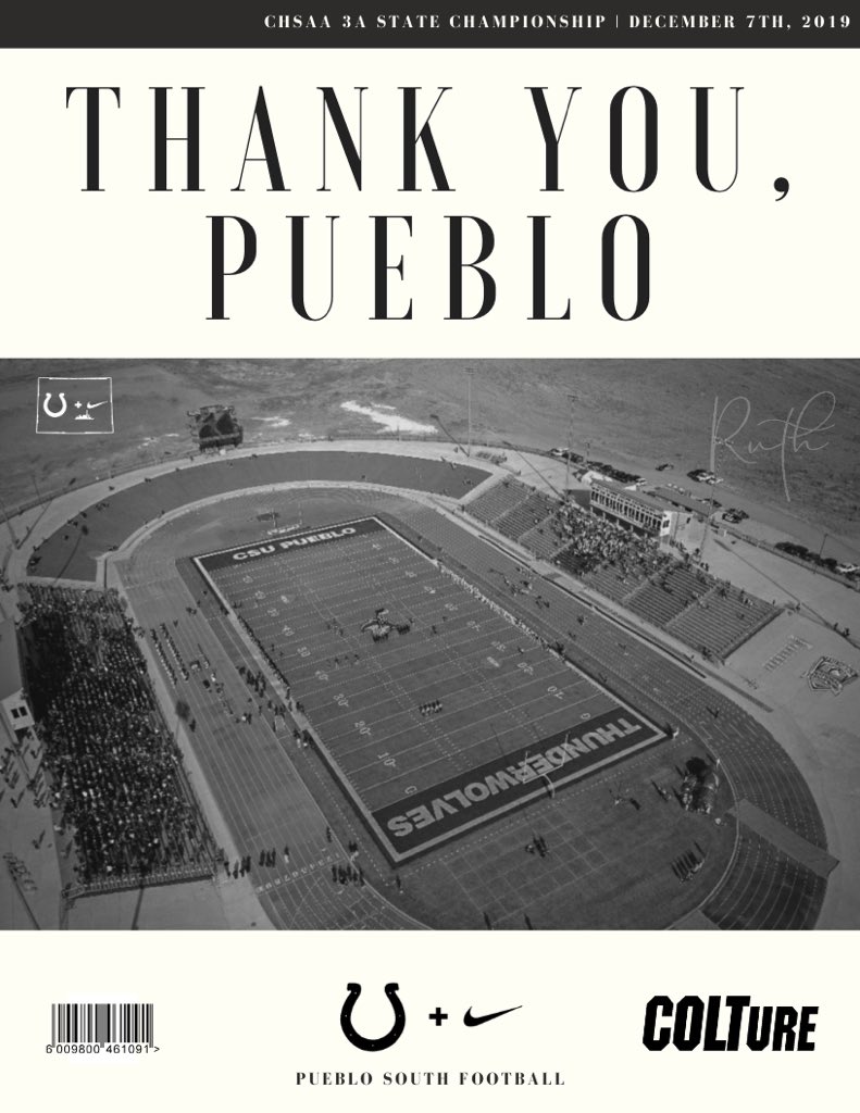 PuebloSouthFB's tweet photo. We are proud to be a part of this community and we are humbled by the very things that make Pueblo so special.

Adversity finds humans in so many ways, but it is our reaction to adversity that truly defines who we are.

This is just the beginning. THIS is the COLTure. #ForTheShoe https://t.co/2lCtMwLdd7