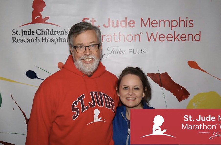GeorginaPNelson's tweet photo. Survived my first St Jude 10k!  Love the work of St Jude and supporting their efforts!! Thanks to everyone for supporting our Ram Runners! @HeritageRams #mcslearn #StJudeHero https://t.co/jWRRgybFSt