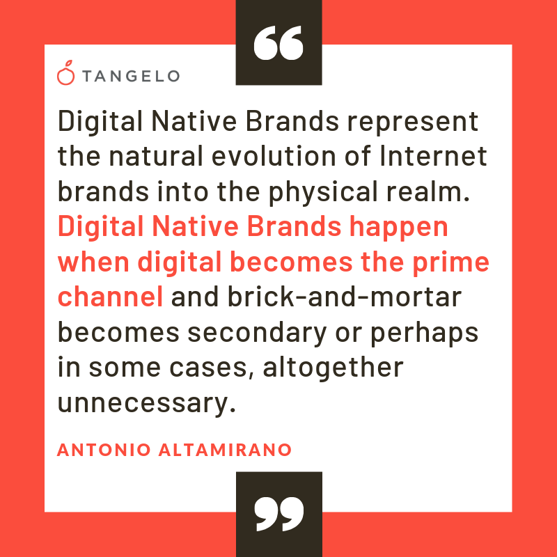 Tangelo's tweet photo. Do you believe physical retail stores a plus or a minus for a new retail brand?
#digitalnativebrands
#startups
#digitalmarketing https://t.co/nQTvWgxtcc