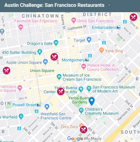 Looking for a good meal during #AGU19? Dine in <a href="/BluestemSF/">Bluestem Brasserie</a> and support the #AustinChallenge! Learn how at ow.ly/Wp5Y30pZLvt. <a href="/onlyinsf/">Only in SF @ 🌁</a>