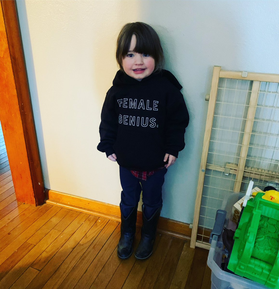 hoosierdocsams's tweet photo. My 3 year old loves building things, math, singing, and cheese.  She’s just the kind of #femalegenius we need more of! https://t.co/gq63QPsKbp