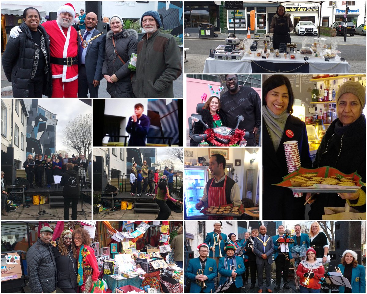 What a joyous Christmas Lights Switch On in SE25 with @MayorOfCroydon @LondonFire @RogerSamuels Croydon Brass Band, Karson, the Clocktower Market, singer Liyah, Howard Primary Sch Dancers, BWA Kid's Choir, WeLoveSE25 and Santa.
Community at it's best! 💕