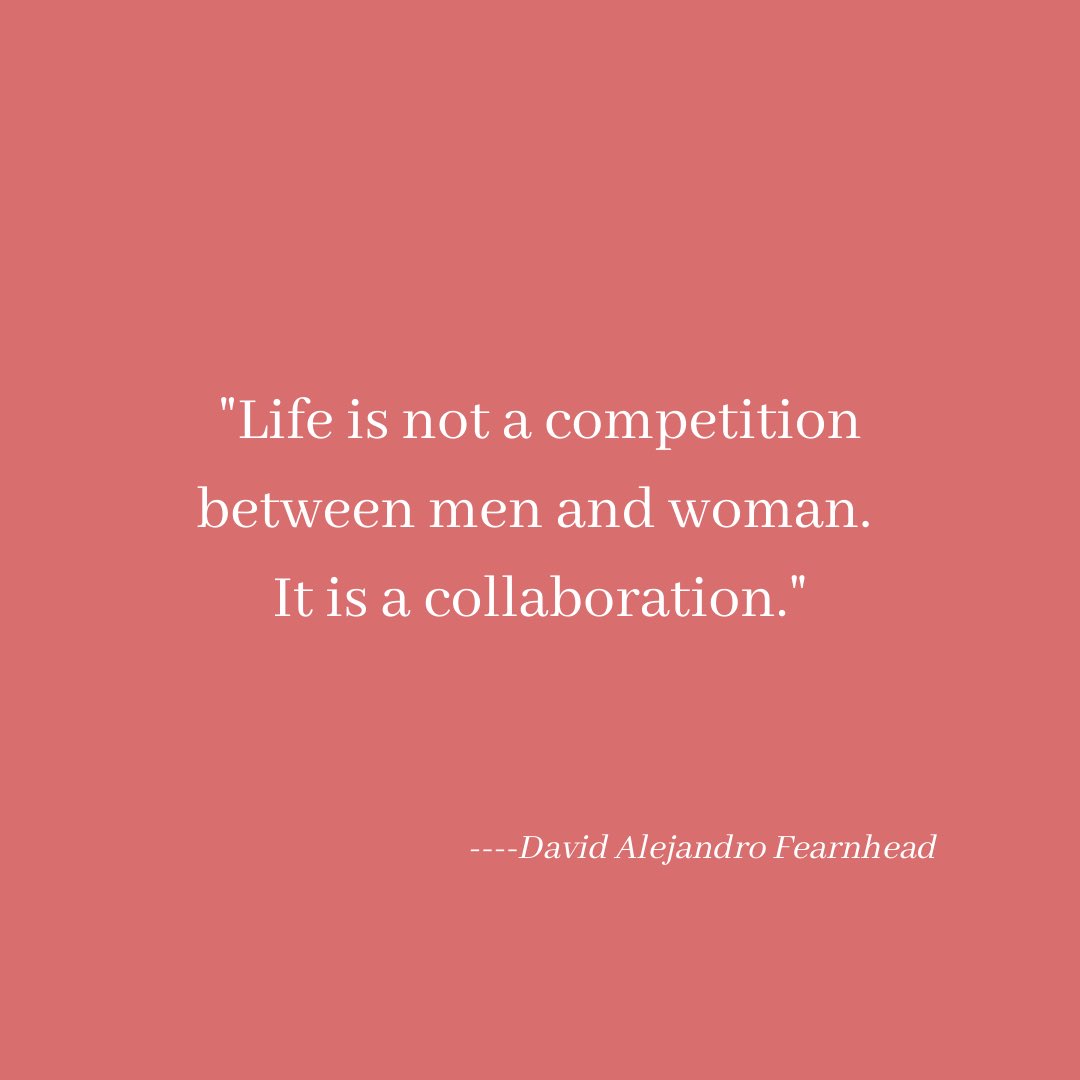 BeBraveflim's tweet image. #Life is not a competition between #men and #women.             #Feminism #genderequity