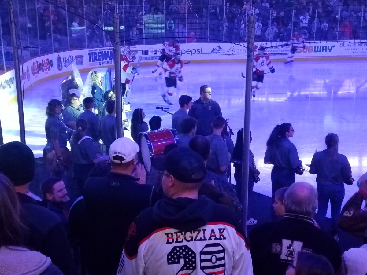 Great Job Central Band at the walleye game!!