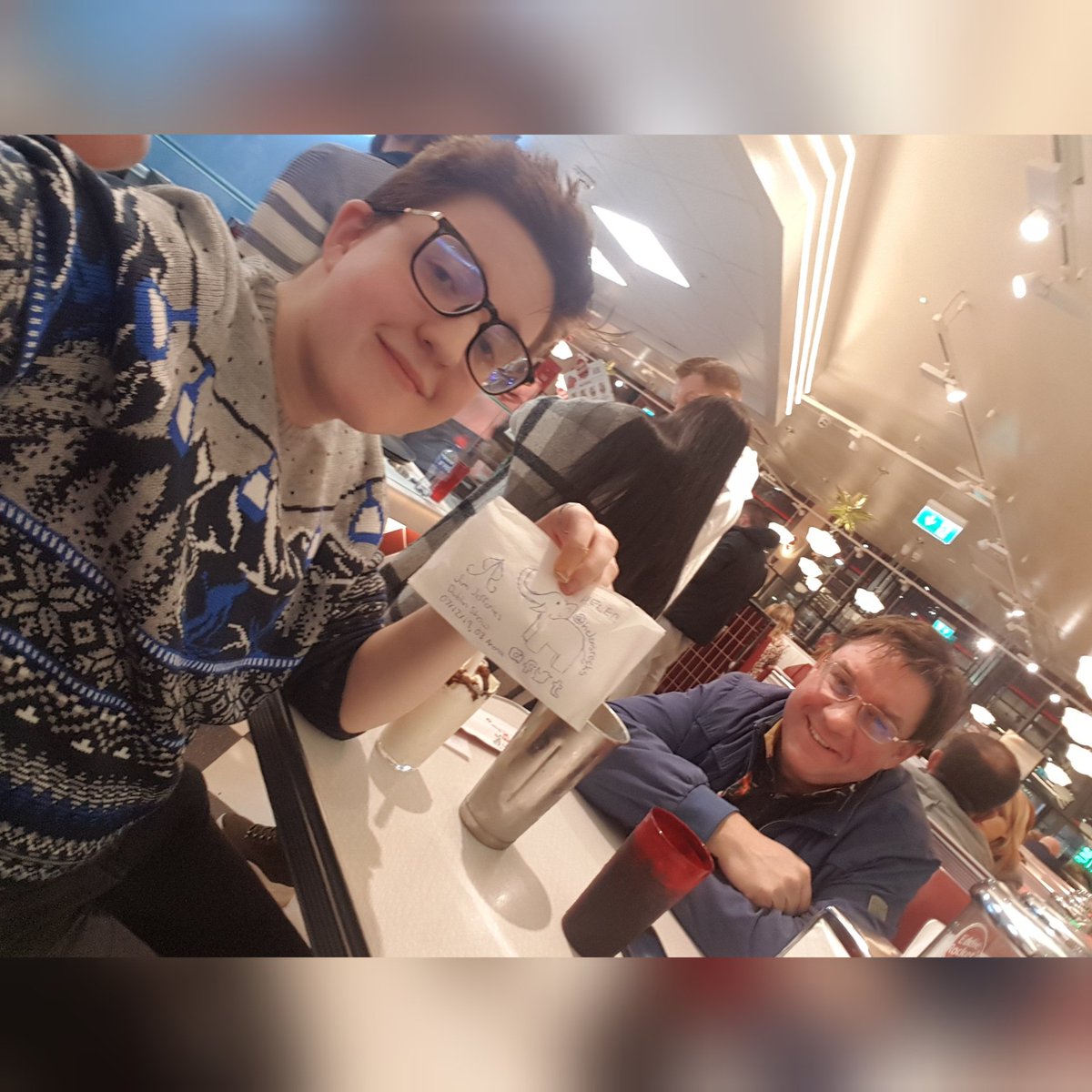 HelensRocks's tweet photo. It was a fantastic night and I'll absolutely remember it forever. I didn't manage to get a rock done in time, but I did a napkin and left it at @eddierockets instead. 

https://t.co/xtL9GmVPhD 

https://t.co/cVtIyYYaBd https://t.co/Km9rRzJLia
