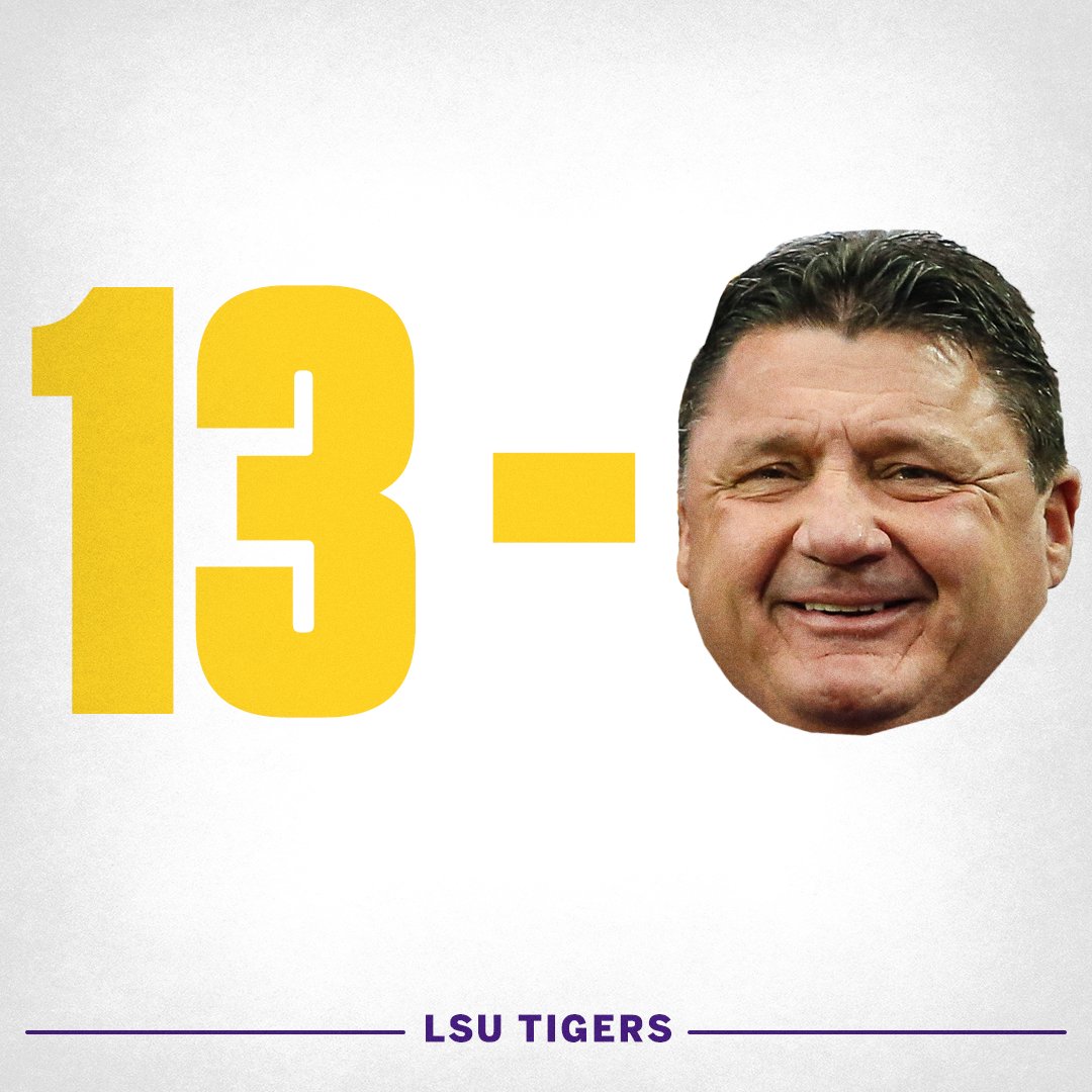 SECNetwork's tweet image. .@LSUfootball: 13 &amp;amp; O