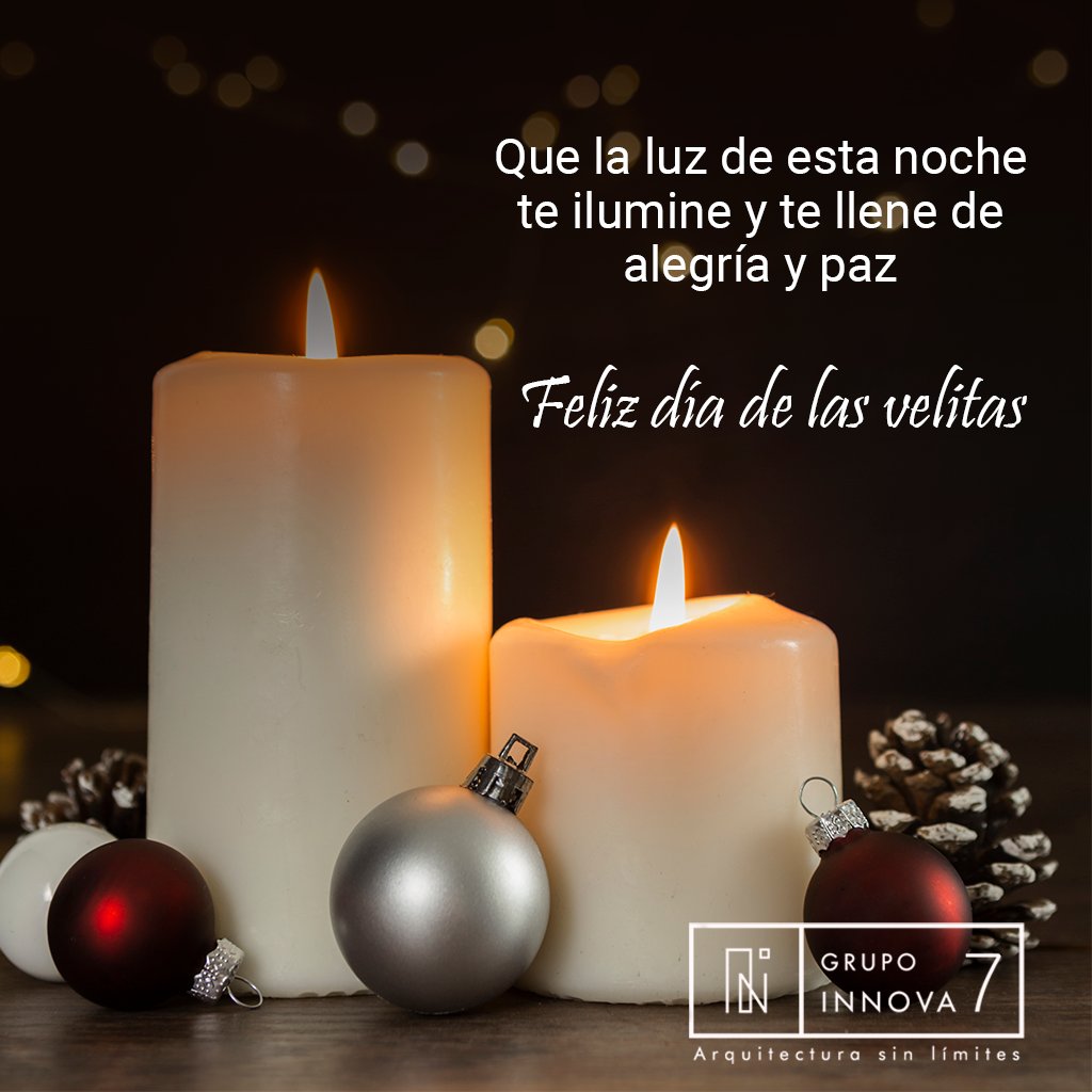 grupoinnova7's tweet photo. Grupo Innova 7 te desea un feliz día de velitas que la paz y la alegría llegue a cada rincón de sus hogares. #DiaDeVelitas #Diciembre #grupoinnova7 #año2019 https://t.co/RBtZ39D3tg