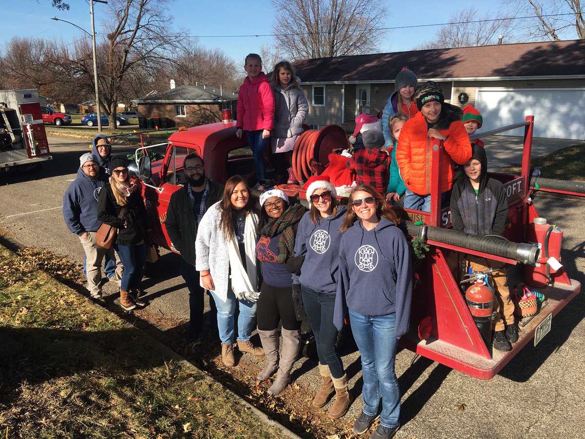 We had a great time today representing Allerton in the Monticello Christmas Parade! #happyholidays🎄