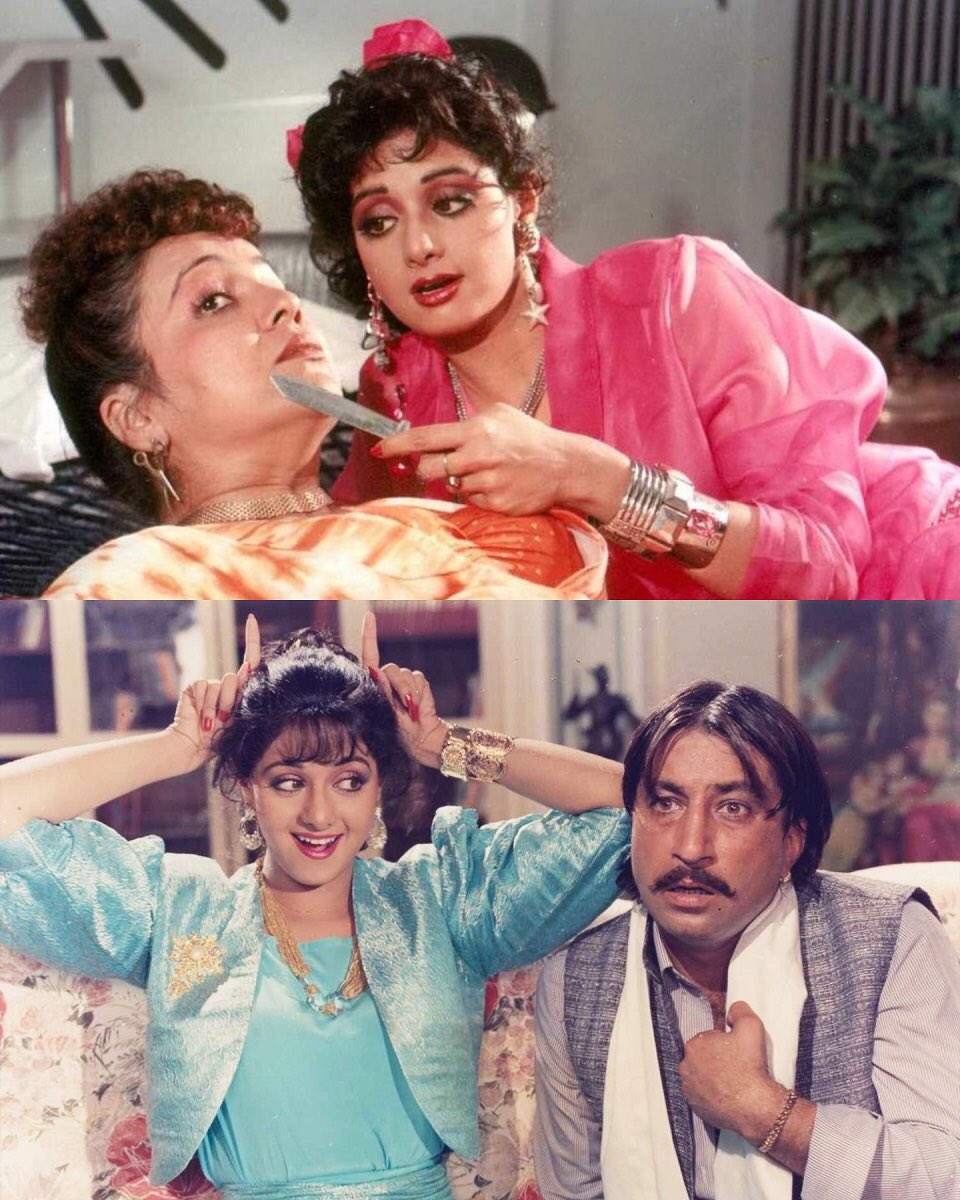 VintageMuVyz's tweet photo. #30YearsOfChaalbaaz #Sridevi #SunnyDeol #Rajinikanth #shaktikapoor #anupamkher #RohiniHattangadi #laxmikantpyarelal #anandbakshi #pankajparashar #muvyz #muvyz120819 @iamsunnydeol @AnupamPKher @BoneyKapoor @rajinikanth @ShraddhaKapoor @SiddhanthKapoor https://t.co/ZV9fHKpoFV