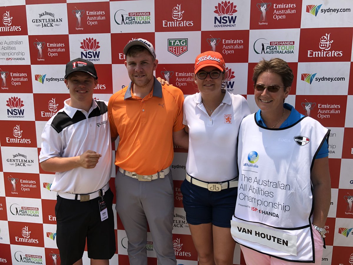 Christian Hamilton (@chamiltongolf) on Twitter photo These two legends birdie 🐦 the last in front of a great crowd building at <a href="/AusOpenGolf/">Australian Open</a>
Take a bow Daphne Van Houten and Cam Polard 🙌🏻👏🏼👏🏼👏🏼 These two legends birdie 🐦 the last in front of a great crowd building at <a href="/AusOpenGolf/">Australian Open</a>
Take a bow Daphne Van Houten and Cam Polard 🙌🏻👏🏼👏🏼👏🏼