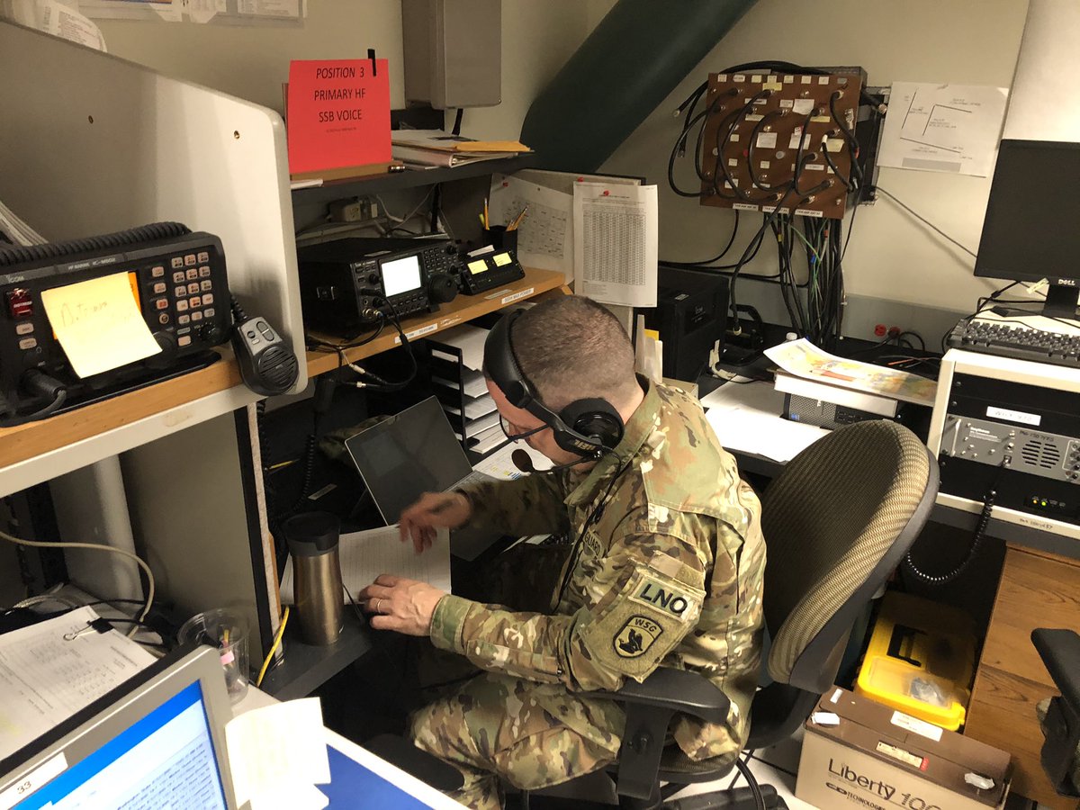 NC3C_RM's tweet photo. Had the pleasure of serving as the HF RTO &amp; NCO for the @waEMD (W7EMD) Quarterly EOC to EOC COMMEX this morning. Worked with  44 EOCs, ECCs, hospitals, fire districts, and @RedCross chapters. So many great, committed emergency management operators and orgs 👍🏻👍🏻 Thank you! https://t.co/zRiuZp4XQF