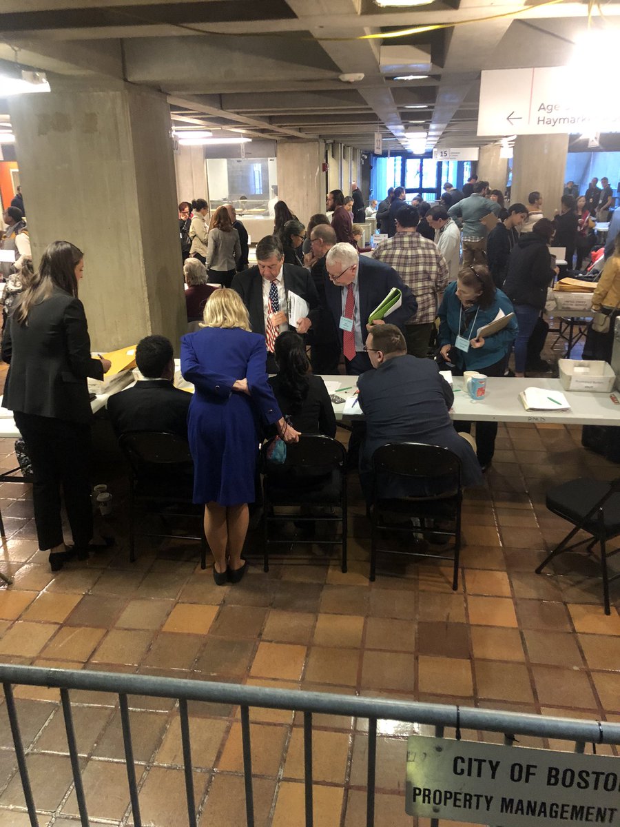 RiveraConsults's tweet photo. Finally wrapping up the first day of recount. Thanks to @CityOfBoston election department for their professionalism and kindness! We’ll be back out their tomorrow with team @astguillen. #bospoli #countemall https://t.co/gQYCiAITG8