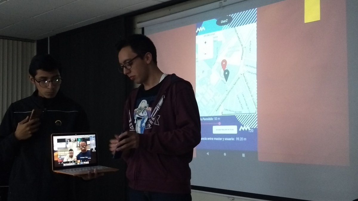 polihacks's tweet photo. There you are, proyecto de IoT, ayuda por GPS a los grupos de excursión a permanecer en un perímetro delimitado. Al salir, llama por Twilio a un contacto de emergencia y nuestra ubicación en una app móvil 

#LocalHackDay BUILD @Upiita_Ipn https://t.co/Dd6hptJa3F
