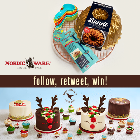 🎄WIN A NORDIC WARE BAKING BUNDLE AND £30 HUMMINGBIRD BAKERY VOUCHERS 🎄 FOLLOW US &amp; <a href="/NordicWareUK/">NordicWareUK</a> &amp; RT and you could #WIN a Nordic Ware baking bundle and £30 vouchers to spend on your favourite treats!
18+, UK only, ends 15/12/19. T&amp;Cs: bit.ly/nordicware19