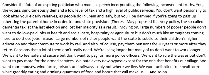 ProfTimBale's tweet image. Probably the most profound paragraph about British politics you'll read throughout this whole sorry election campaign.  By Robert Crampton in the Sunday Times thetimes.co.uk/article/why-do…
