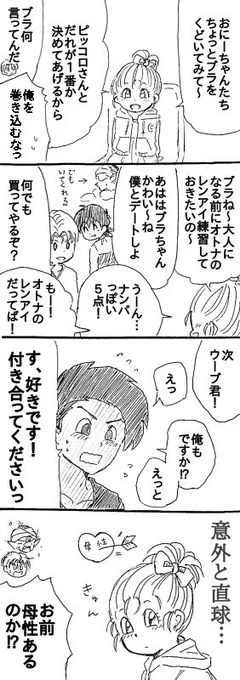ピッコロさんと次世代ず
ブラちゃんと男の子たち 