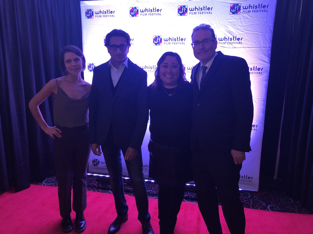 EntangledFilm's tweet photo. On the Red Carpet for our @entangledfilm Canadian Premiere @whisfilmfest Next screening Dec. 8 at 6pm Get your tickets at https://t.co/R6iRqtqjD9 #ittakesavillage #WFF19 #standforstory #scififilm #documentary #scifi #indiefilm #entangledfilm #palomakwiatowski https://t.co/WCriq8QJpR