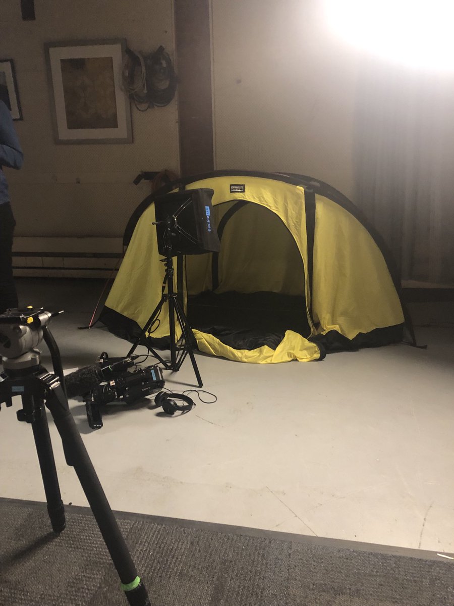 Colette Mann On Twitter Where S Clive Well Not In This Sad Little Tent Sitting In Studio D At Nunawading But He Is Somewhere Else In Episode 3 Which Drops On Neighbours