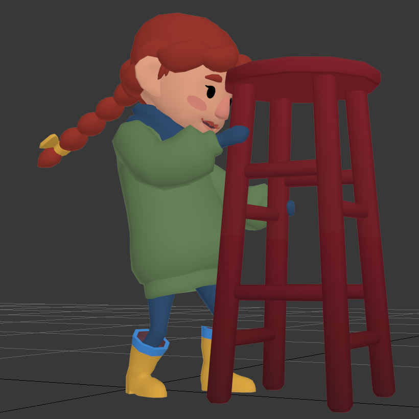 meglofriend's tweet photo. Some bonus images for #screenshotsaturday of some animations being worked on. #animation #characterdesign #indiedev #gamedev #TKFD #3dart #3danimation #unity3d https://t.co/pPGFiMvKAd