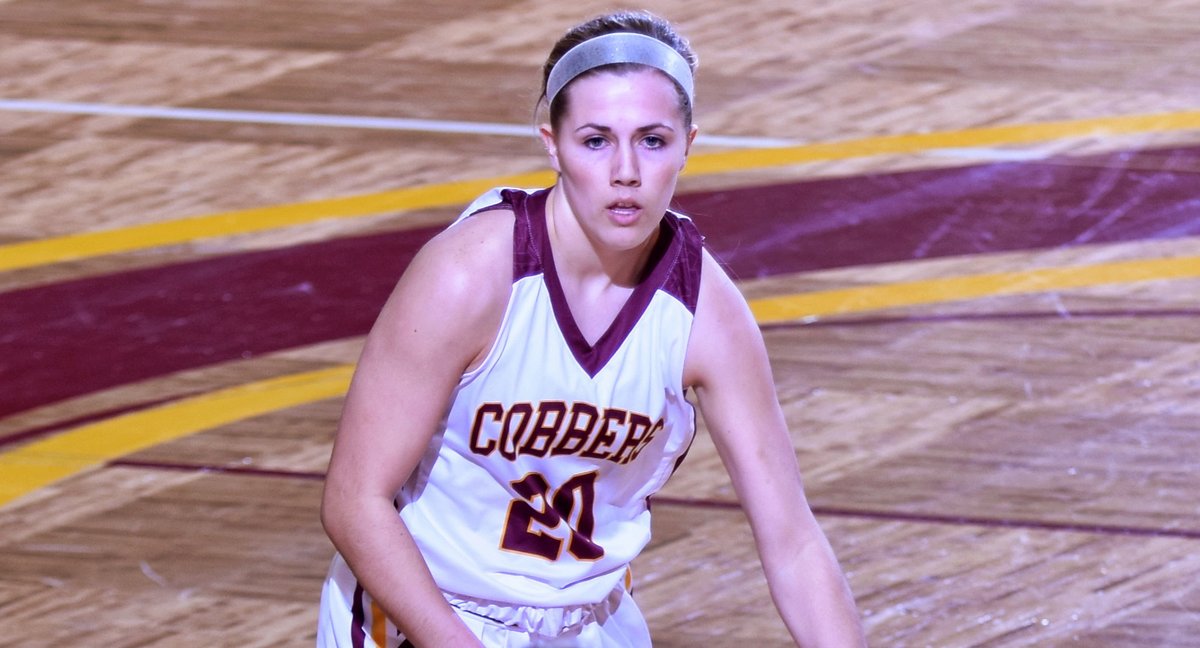 CobberSID's tweet photo. ICYMI: The Cobber women's basketball team outscored St. Mary's 22-15 in the 4th qtr. &amp; won 76-71. Mary Sem, Autumn Thompson, Emily Beseman &amp; Bailee Larson all scored in double digits.
📰: https://t.co/KFt5QVt9hL https://t.co/7hxa3AjylW