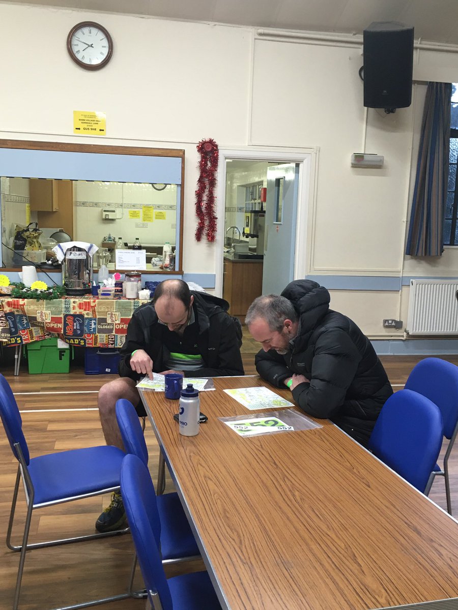 We are here in #Shere for our #Christmas event! First long (4 hour) Adventurers are here already! We have cake, mince pies and soup to fuel our runners and riders! 🌲 #adventureracing #mtbo #trailrunning #orienteering