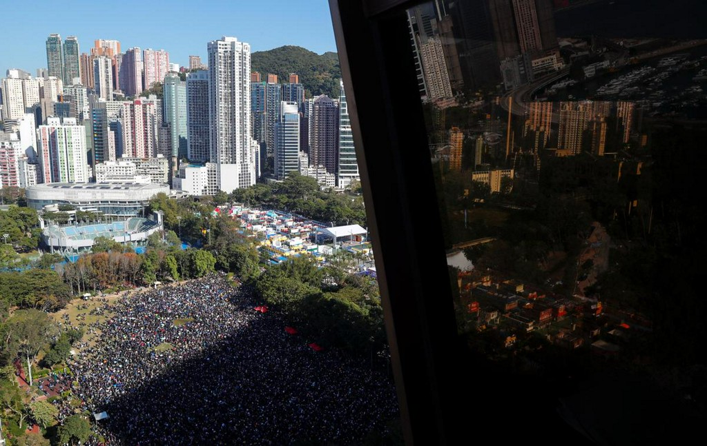 Reuters's tweet photo. What people in Hong Kong are saying after six months of demonstrations https://t.co/pFla7cxIPk https://t.co/Rp6cvpD61q