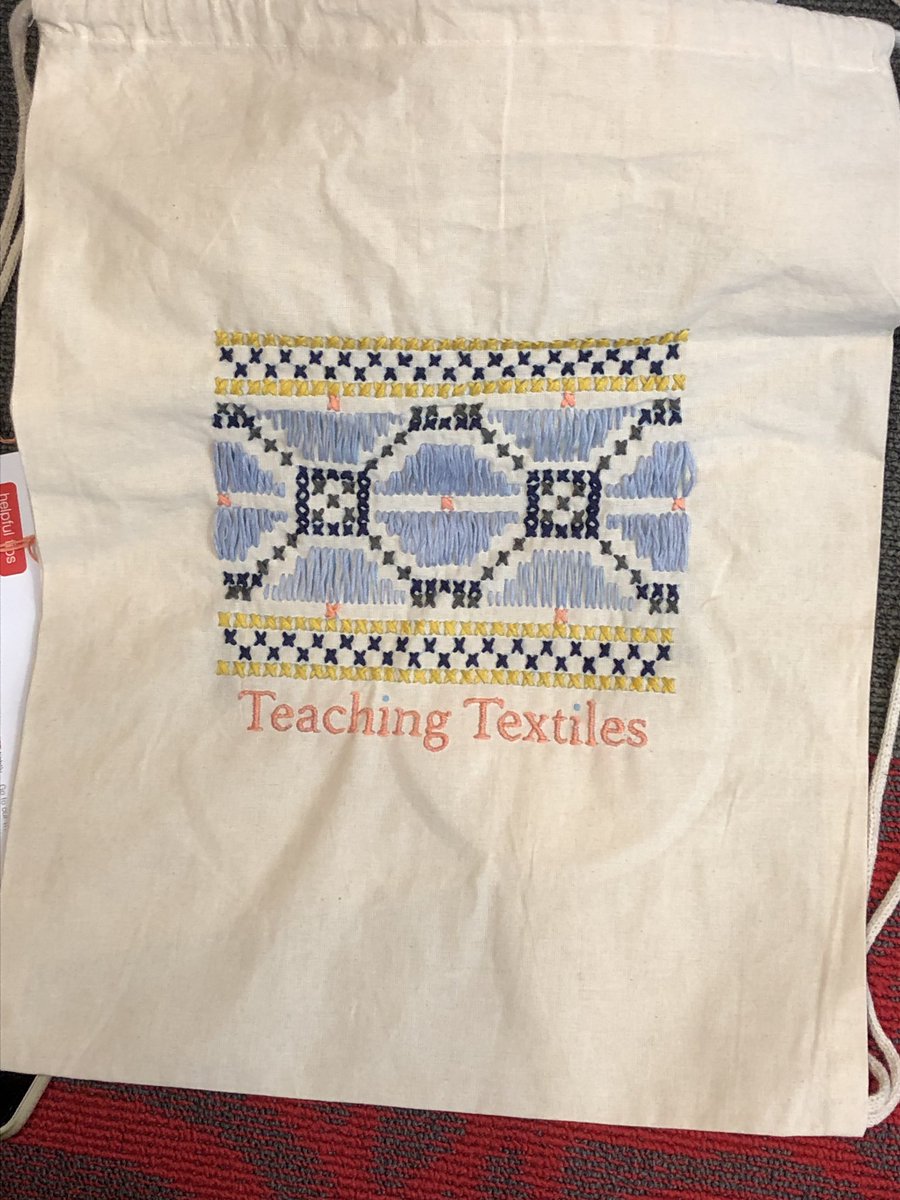 profmoskowitz's tweet photo. Personalized symposium swag! #teachingtextiles 1/2 https://t.co/oaZdkelo6r