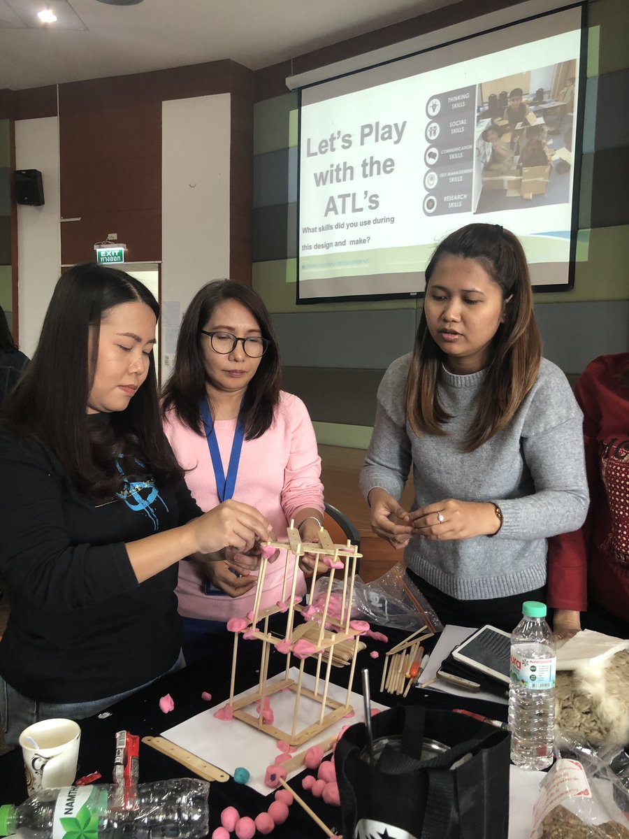 Early years teachers design and make the ATL’s . What a privilege it is to facilitate learning with these amazing educators. #playbasedlearning #IBEN #pypchat #PYP