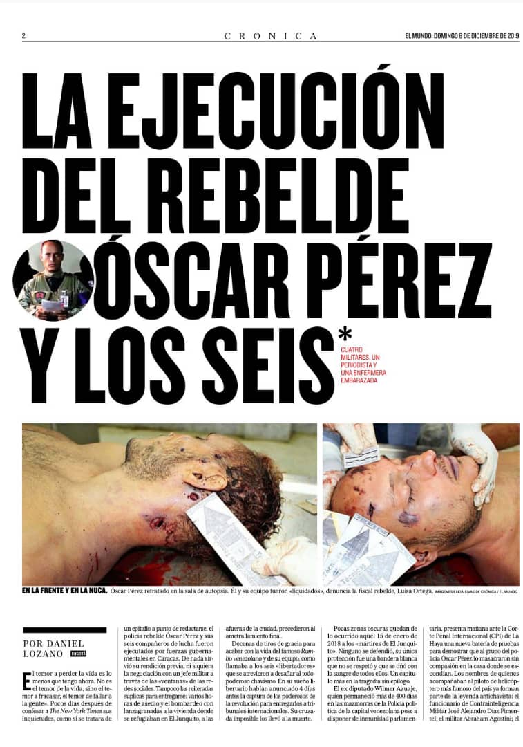 .<a href="/AZUAJE_WILMER/">Wilmer Azuaje</a> 

El diputado Wilmer Azuaje presenta ante la Corte Penal Internacional las pruebas del VIL ASESINATO de #LaDictaduraAsesina a: 

•OSCAR PEREZ
•ABRAHAM LUGO
•JAIRO LUGO
•ANDREINA RAMÍREZ 
•DANIEL SOTO
•JOSÉ DÍAZ PIMENTEL
•ABRAHAM AGOSTINI