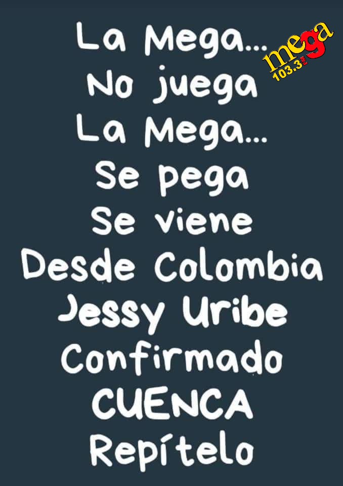 RADIO LA MEGA 103.3 FM ECUADOR (@radiomega1033fm) on Twitter photo 