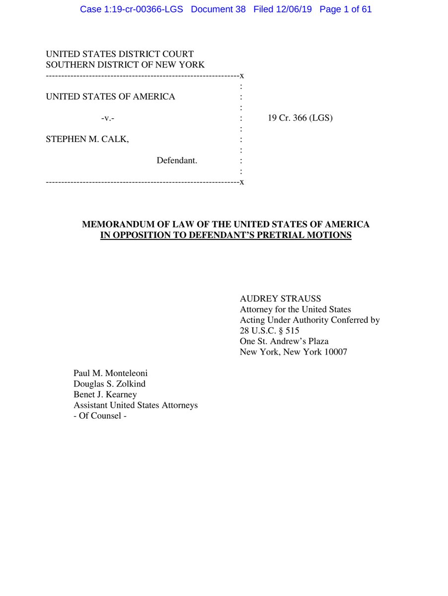 My dearest Stephen,did you miss me?Let talk about what you really wantEvidence obtained a judicially VALID warrant out You want the Grand Jury Transcripts, outYou want ALL coms w/ OCC and PTT, I am deceasedSDNY literally ZERO F’s given https://drive.google.com/file/d/1Hb7NAqMEXJwqQvQmOHZet6XW53Quuc-H/view?usp=drivesdk