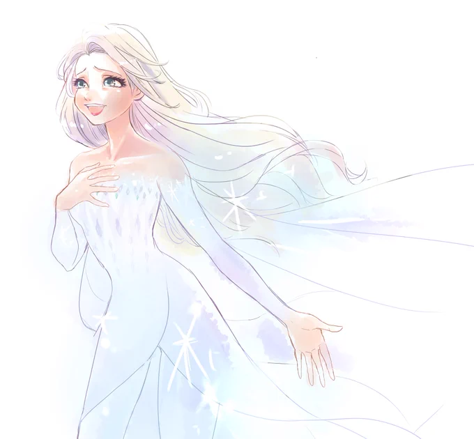 I am found.
#Frozen2 
#Elsa 
#ふなのりおえかき 