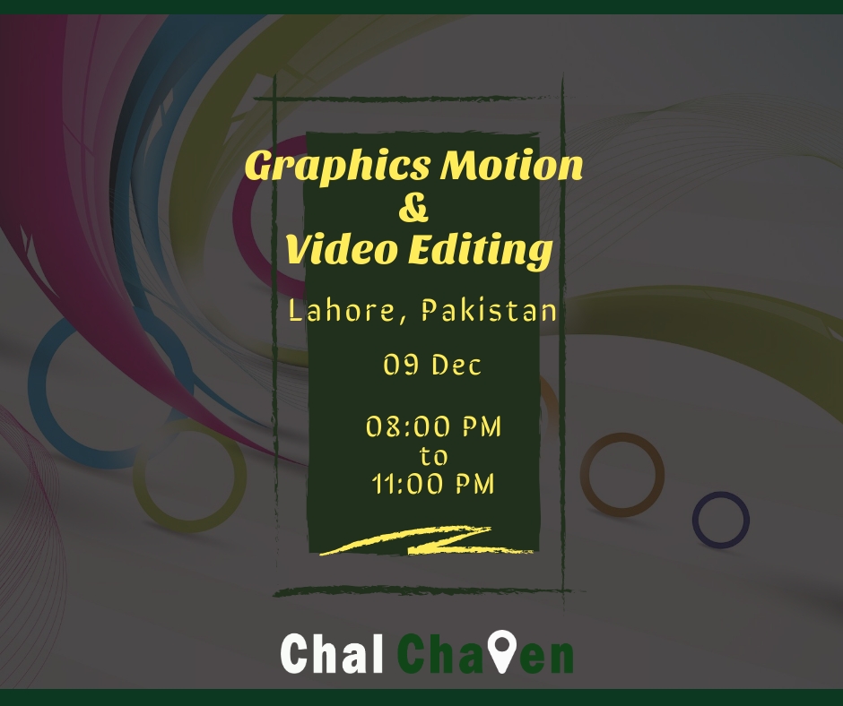 chalchalenpk's tweet photo. Graphics Motion &Video Editing
For more details regarding the event:
https://t.co/PGB0uIdsdf
#travel #marketing #business #socialmedia #startup #entrepreneur #Pakistan #vacation #event #tourism #society #workshop #islamabad #conference #training #graphics #chalchalen https://t.co/jRRLBhPavz