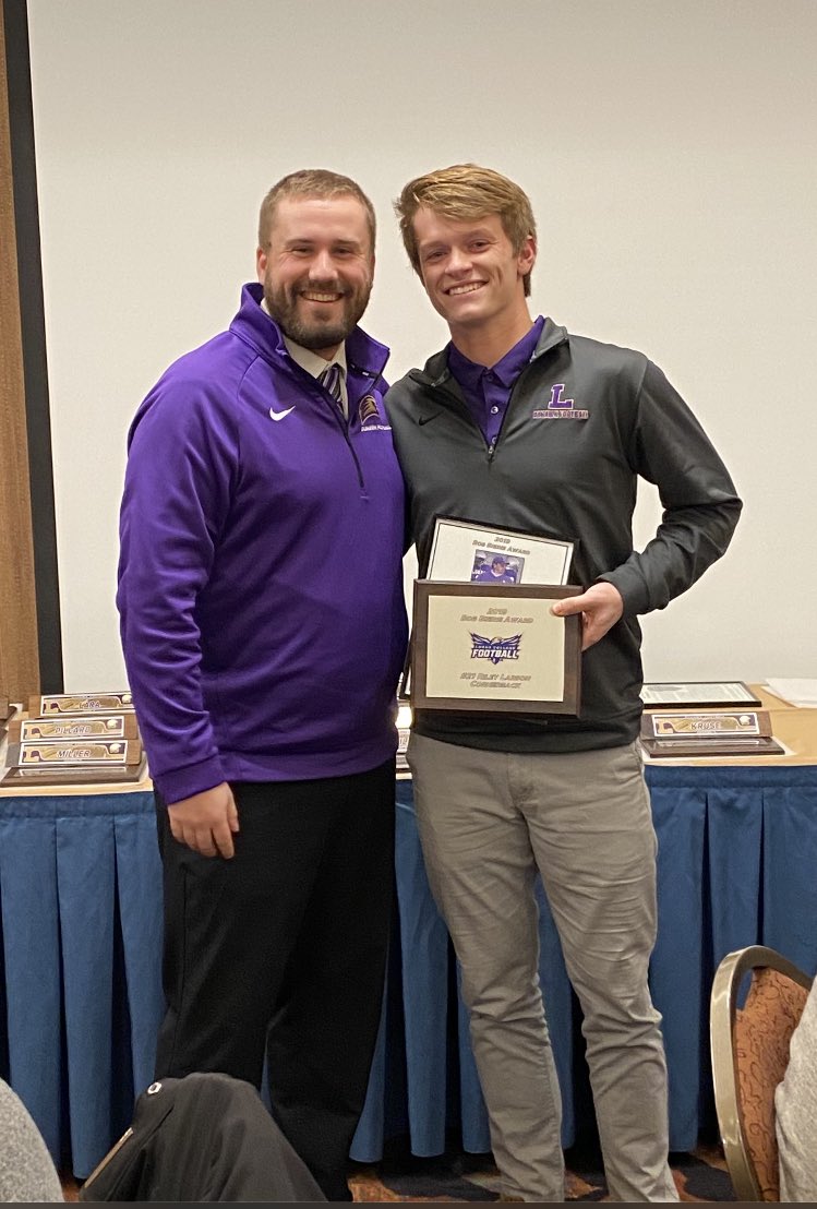The 2019 Bob Bierie Award goes to Riley Larson! #RockBowlTough
