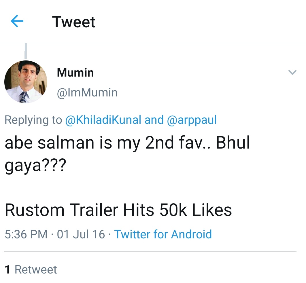 Ghar Se             Kuch DurNikalte              ChalteHi..                  Hi..  @akshaykumar