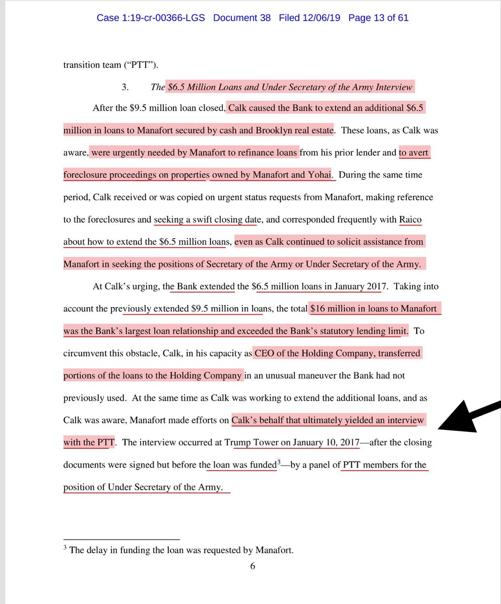 Oh GOD - Stephen“applied for and obtained a search warrant for Calk’s cellular telephone...honest services fraud, bank fraud offenses..money laundering offenses in connection with Calk’s solicitation of presidential campaign & administration positions in exchange for the loans’