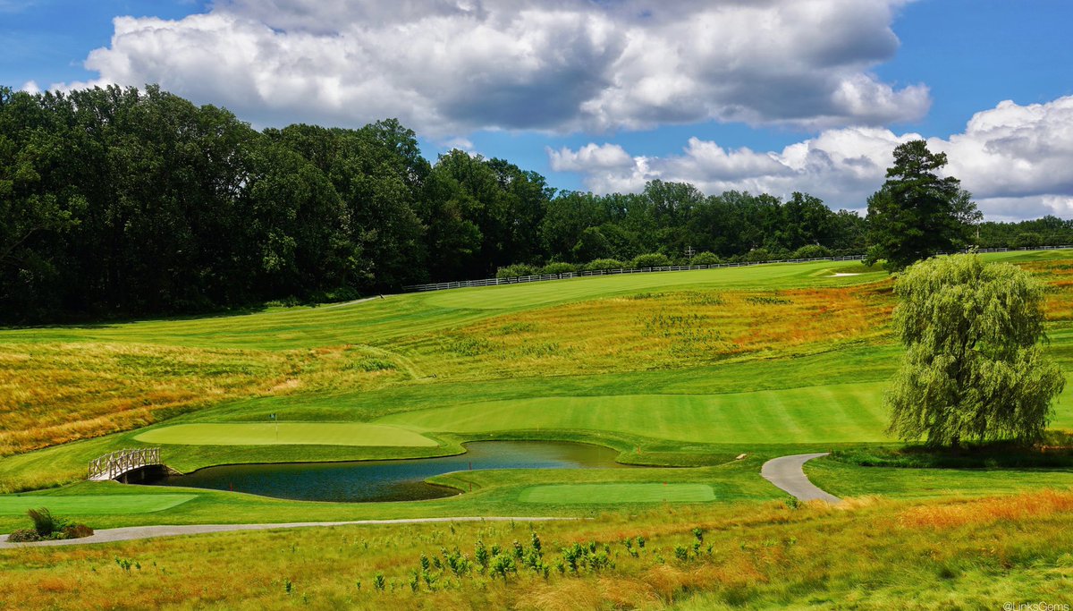 LinksGems's tweet photo. There’s a lot to love at Baltimore Country Club’s Five Farms East Course, a 1924 A.W. Tillinghast design restored in 2015 by Keith Foster. My personal favorite is the par-4 10th, which plays to a sloping fairway and a picturesque greensite fronted by a pond. A lovely golf hole. https://t.co/5MZoE42k50