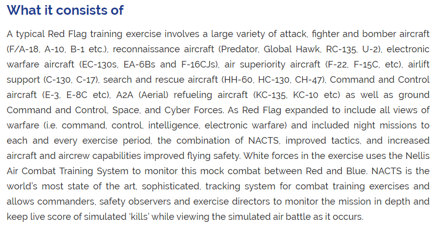 10)The Red Flag Excercise Is MassiveIt includes several international partners flying their aircraft alongside U.S. Service Members.Lots of Helicopters involved