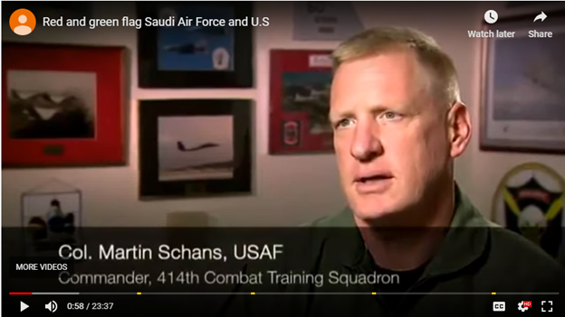 15)Col. Schans was the commander back in 2012