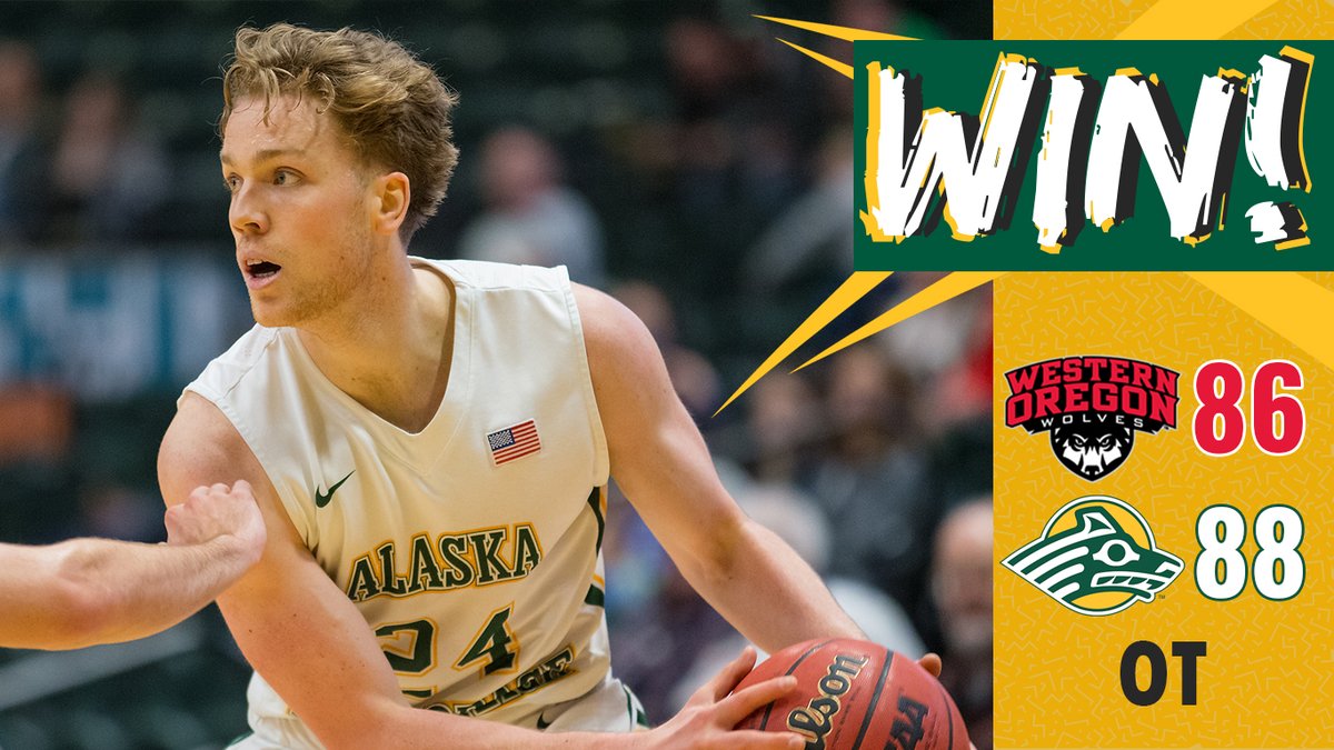 UAASeawolves's tweet photo. .@UAAMBB wins a @GNACsports instant classic on a buzzer-beating trey from @jackmac_negz to edge W. Oregon @AKAirCenter. @OPantovic 20 pts/13 rebs, @niko_bevens21 19 pts, @d2osuigwe 6 pts/12 rebs/6 assts. Next: vs Ark.-Monticello Dec. 19 in HNL. @sportsadn @KTUUSports @uaanchorage https://t.co/5FzkjFBY9y
