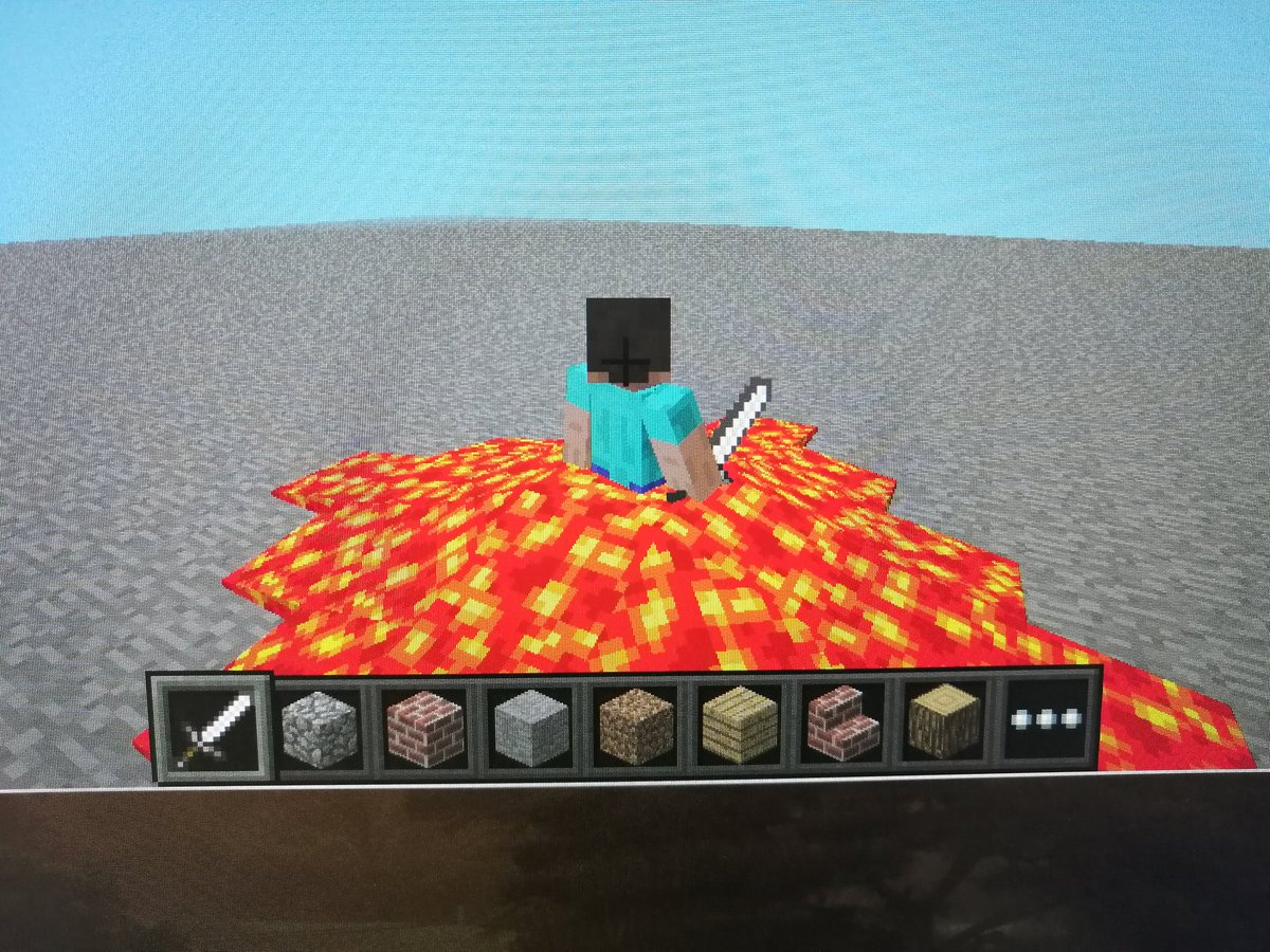 ruji_parco's tweet image. Learn to Program with Minecraftを読みながらMinecraft Piしてます😊
#RaspberryPi #MinecraftPi