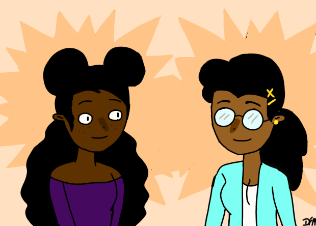 dac_shan's tweet photo. The super science friends character I designed,
Madame C.j walker and Katherine Johnson.
Both currently brought back in time to help (and keep Enstine company). 

Katherine is the mathematician of space and C.j the hairy heavy hitter
#SuperSciencefriends #Daciadraws https://t.co/6GCtE6TRhn