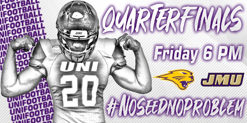 UNIFootball's tweet photo. The #ProveThemWrongTour is back a day early! Friday night, Panthers vs Dukes 6 PM on ESPN2! #NoSeedNoProblem
#UNIFight https://t.co/iZBTjstGnJ