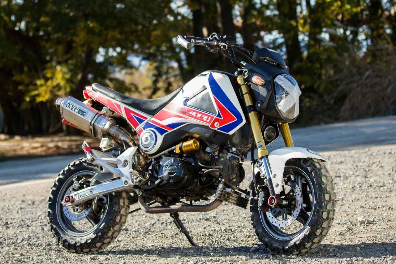Accela バイク記事紹介 V Twitter ホンダ グロムで オフロード遊び オフロードタイヤ Irc Gp 22 を装着 フロントブレーキがよく効いて 行きたい方向に向かって滑らず止まってくれる アスファルトでは ウェットでも滑ることがなく ブレーキもオンロード
