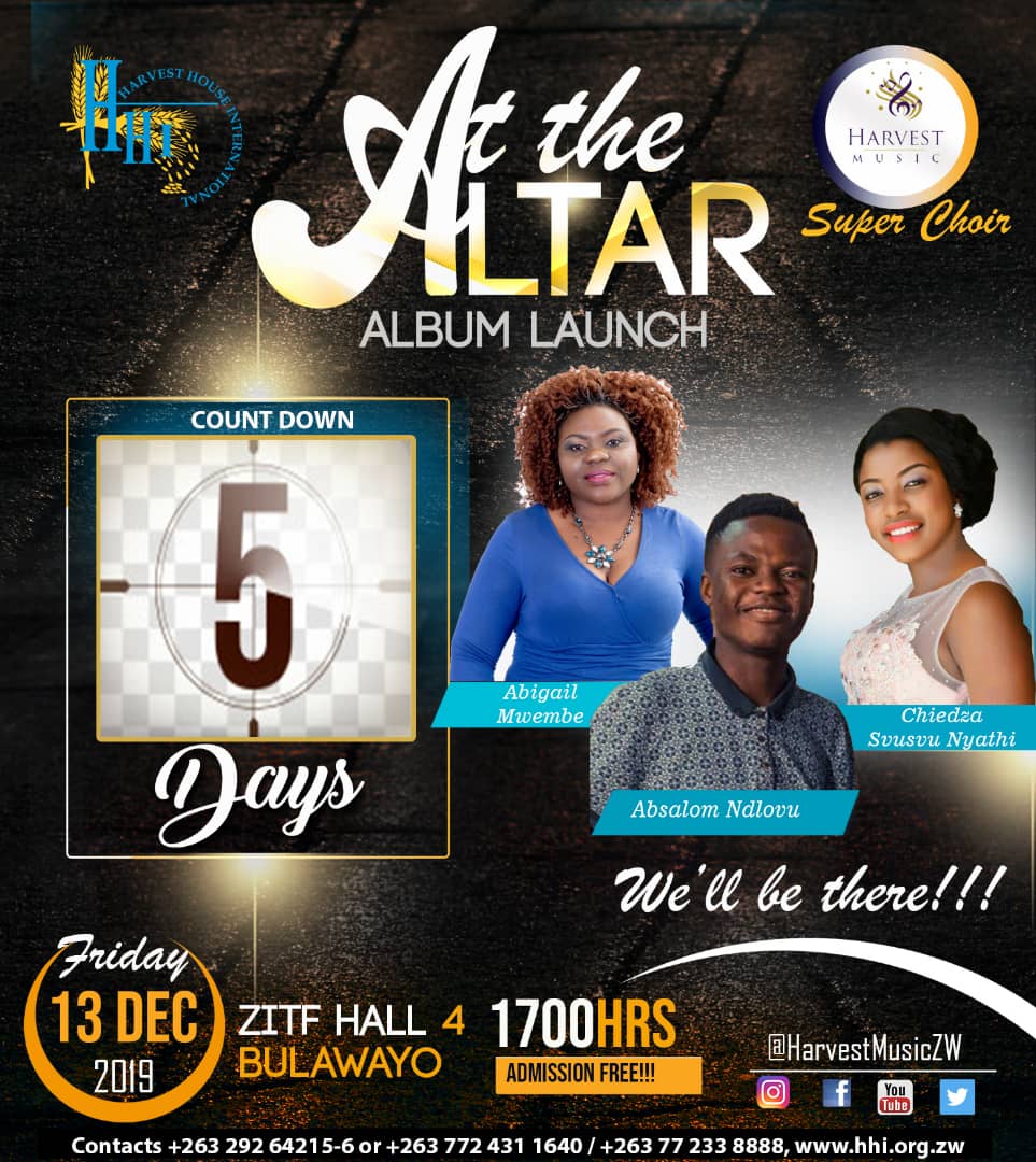 HarvestMusicZW's tweet photo. In you oh Lord we trust. You are an all knowing God, all powerful. How amazing you are in all the earth.
#HarvestMusicZW
#AtTheAltar
#DvdLaunch
#13December20195pm
#ZITFHall4BulawayoZimbabwe
#FreeEntry https://t.co/Osmv3z9F9g
