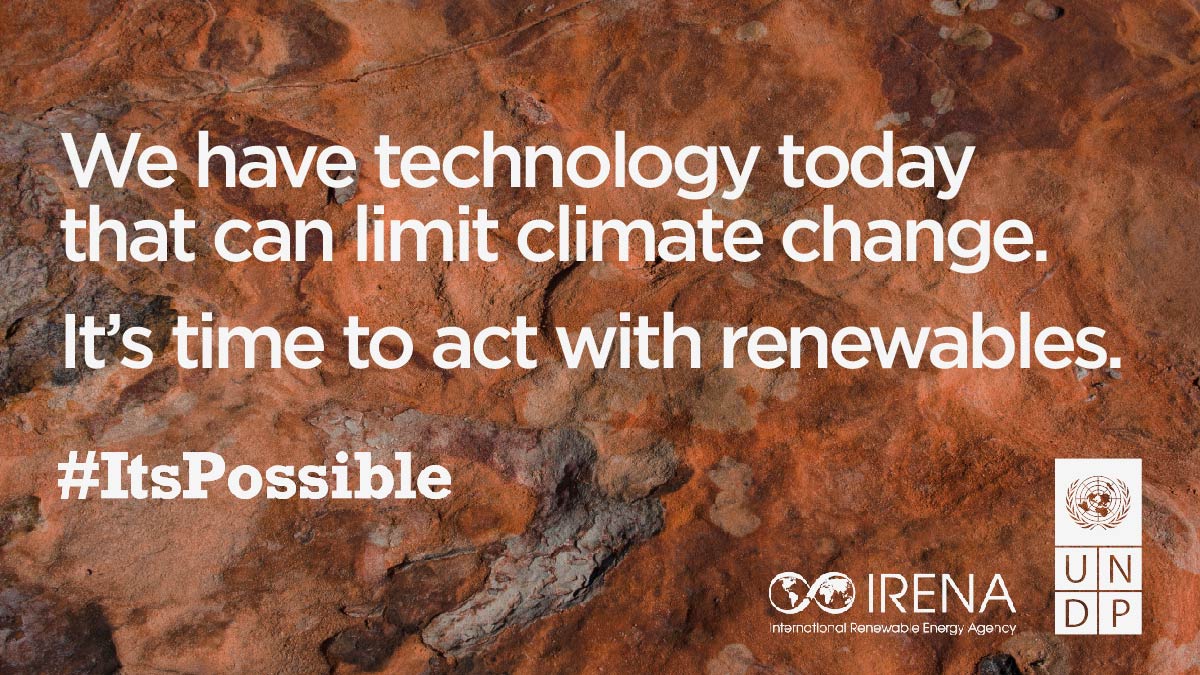 #Renewableenergy is becoming the lowest-cost power option available. No other cost-effective solution is as plausible to limit #climatechange: irena.org/itspossible #TimtoAct #ItsPossible #COP25