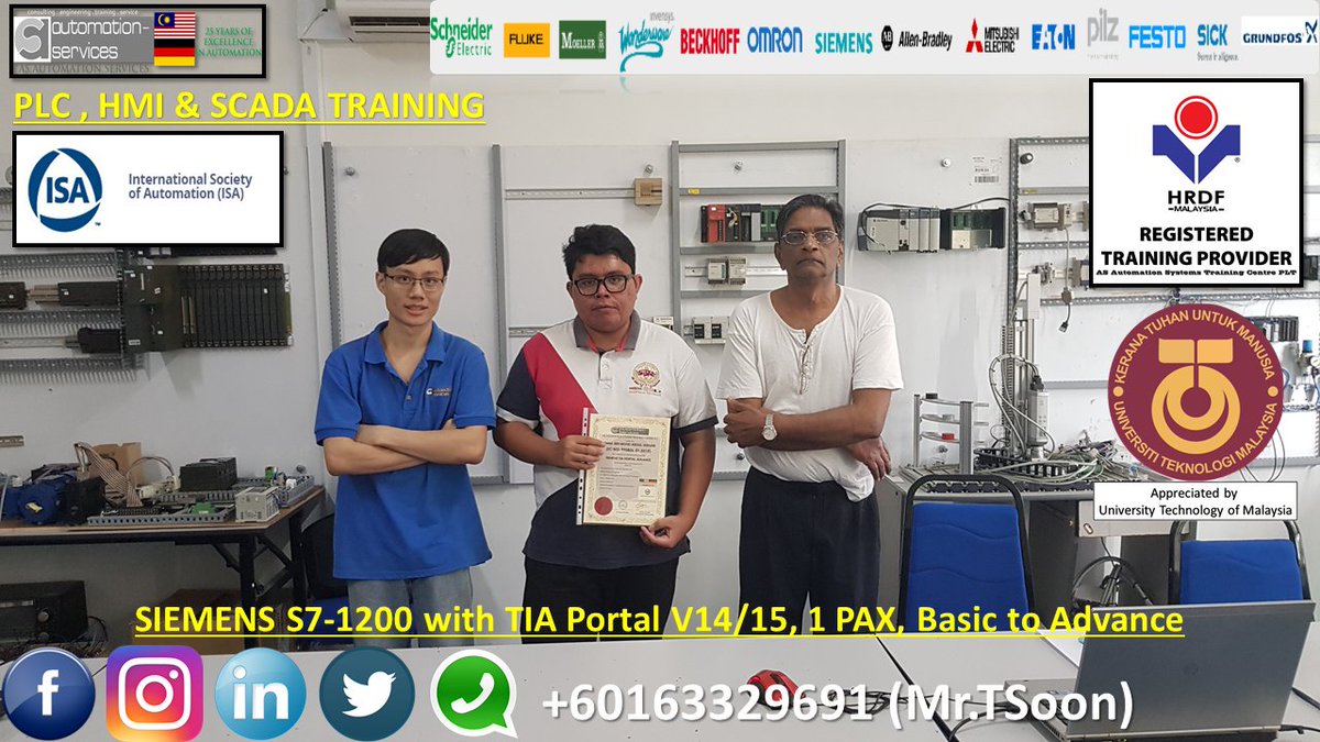 AutomationMy's tweet photo. #SIEMENS #S71200 (#TIAPortalV14) with #WinCCFlexible, #Basic & #Advance. #plc #programmablelogiccontroller #programmablelogiccontroller #industrialautomation #malaysia #automasikilang #manufacturing #UTM #s71200 #iot link : https://t.co/BN9ZTenTXP https://t.co/wYjJyKsyzN