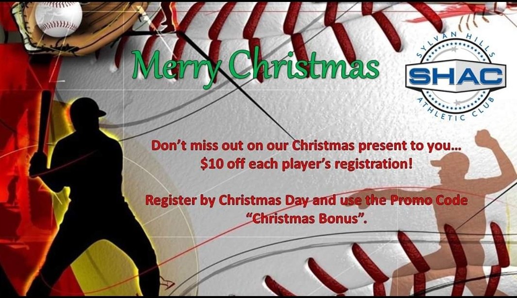 ClubSylvan's tweet photo. 2020 Spring season at Sylvan Hills is right around the corner. Enter "Christmas bonus" at https://t.co/7JeYqoOjAp &amp; receive $10 discount for your player. Team sports teach more than winning and losing, they build character and friendships while learning how to compete in life. https://t.co/BobzBfy47x