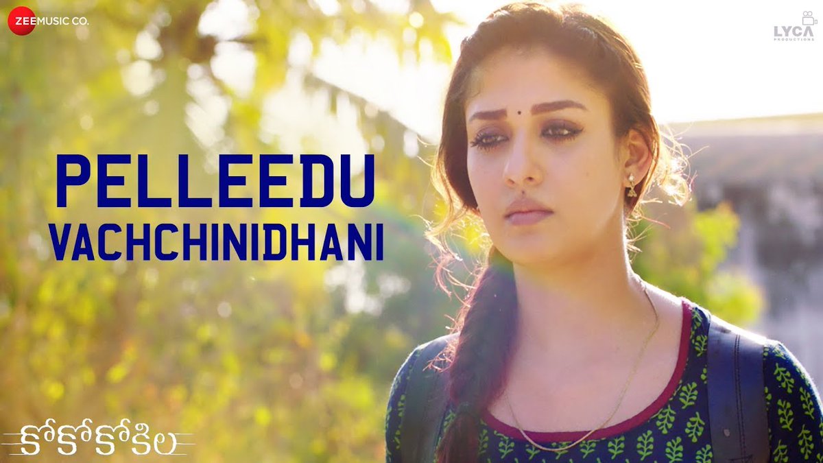 zeemusicsouth's tweet photo. Have a #Sunday as great as this track #PelleeduVachchinidhani from #CocoKokila 

#Nayanthara @anirudhofficial @LycaProductions 

https://t.co/VameAHiJWC https://t.co/WZCwIeDGKo