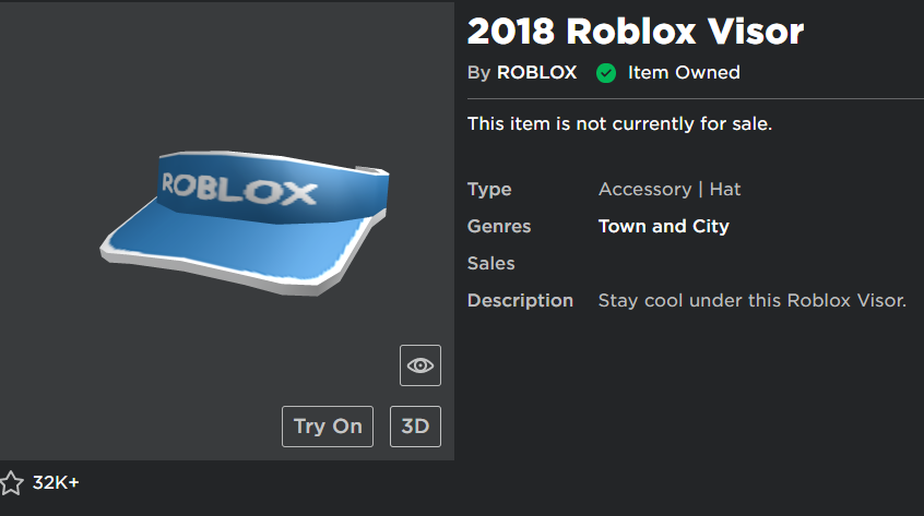 Chris On Twitter Are They Gonna Make A 2019 Roblox Visor This Year - how to get all the roblox visor hats